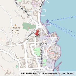 Mappa Via la Pira G., 5, 98055 Lipari, Messina (Sicilia)