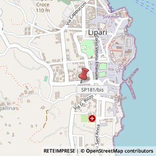 Mappa Strada Lipari - Pianoconte, 94, 98055 Lipari, Messina (Sicilia)