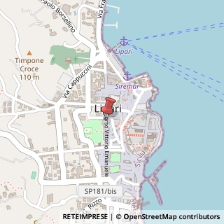 Mappa Via vittorio emanuele 143, 98055 Lipari, Messina (Sicilia)