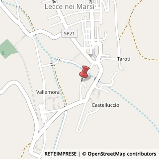 Mappa Viale della Riviera, 6, 67050 Lecce nei Marsi, L'Aquila (Abruzzo)