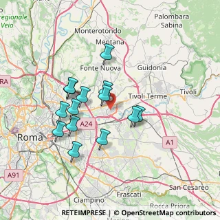 Mappa Via Belmonte del Sannio, 00131 Roma RM, Italia (6.55143)