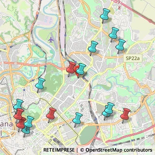 Mappa Via Amatrice, 00199 Roma RM, Italia (3.06)
