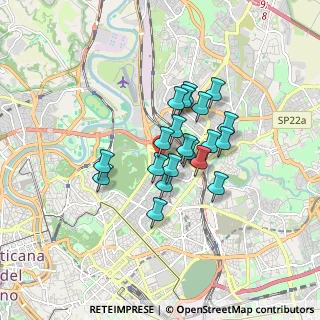 Mappa Via Orvinio, 00100 Roma RM, Italia (1.2855)