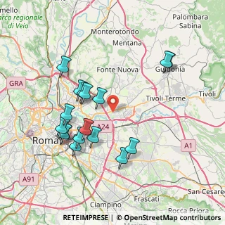 Mappa Via Monte Flavio, 00131 Roma RM, Italia (8.04941)