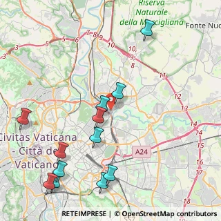 Mappa Via Val di Fiemme, 00141 Roma RM, Italia (5.41667)