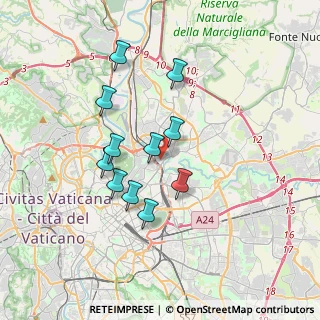 Mappa Via dei Campi Flegrei, 00141 Roma RM, Italia (3.22455)