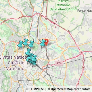 Mappa Via Val di Fiemme, 00141 Roma RM, Italia (4.33364)