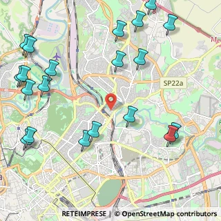 Mappa Via Val di Fiemme, 00141 Roma RM, Italia (3.0535)