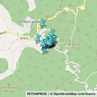 Mappa Via Costa del Muro, 00025 Gerano RM, Italia (0.1963)