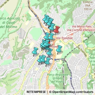 Mappa Via Dego, 00168 Roma RM, Italia (0.628)