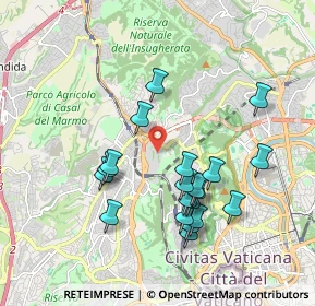 Mappa Via Trionfale, 00168 Roma RM, Italia (1.9145)