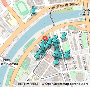 Mappa Via Niccolò l'Alunno, 00196 Roma RM, Italia (0.182)