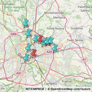 Mappa Via Elena Brandizzi Gianni, 00156 Roma RM, Italia (5.50091)