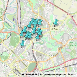 Mappa Via Tofana, 00141 Roma RM, Italia (1.37889)
