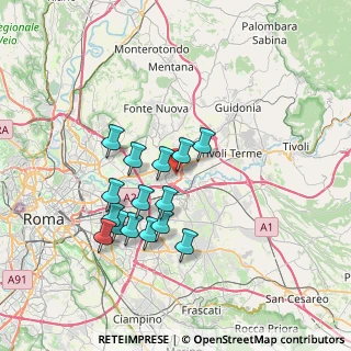 Mappa Via Turrivalignani, 00131 Roma RM, Italia (6.716)