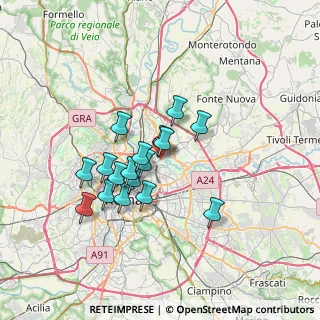 Mappa Via di Monte Sacro, 00141 Roma RM, Italia (5.81059)
