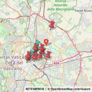 Mappa Via di Monte Sacro, 00141 Roma RM, Italia (3.29857)