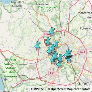 Mappa Via Campo Ligure, 00168 Roma RM, Italia (6.63267)