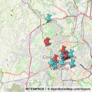 Mappa Via Campo Ligure, 00168 Roma RM, Italia (4.46375)