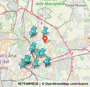 Mappa Viale Kant, 00100 Roma RM, Italia (3.94286)