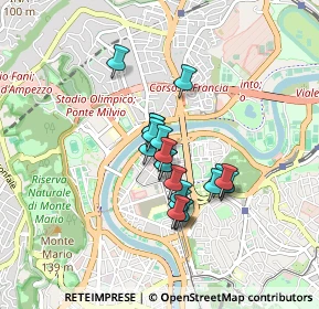 Mappa Via Flaminia, 00197 Roma RM, Italia (0.635)