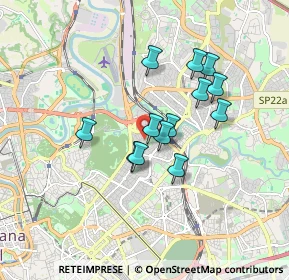 Mappa Via Moricone, 00199 Roma RM, Italia (1.44769)