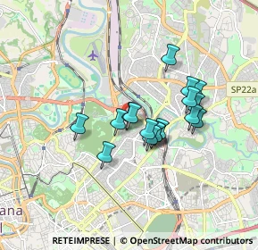 Mappa Via Moricone, 00199 Roma RM, Italia (1.37176)