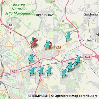 Mappa Via della Sibilla Tiburtina, 00131 Roma RM, Italia (4.58462)