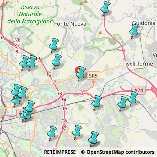 Mappa Via della Sibilla Tiburtina, 00131 Roma RM, Italia (6.5665)