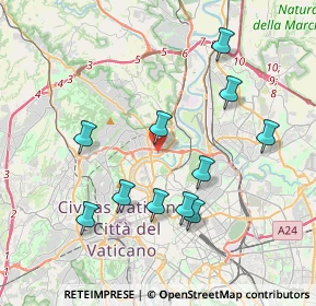 Mappa Via Vincenzo Tiberio, 00191 Roma RM, Italia (4.03273)