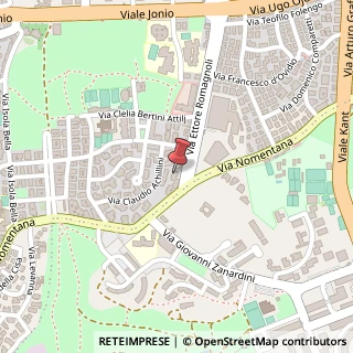 Mappa Via Ettore Romagnoli, 3, 00137 Roma, Roma (Lazio)