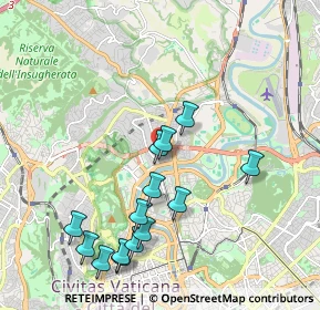 Mappa Via Proceno, 00191 Roma RM, Italia (2.22071)