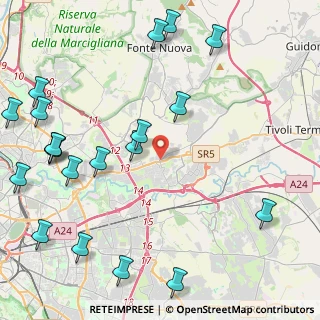 Mappa Via Rubellia, 00131 Roma RM, Italia (6.2175)