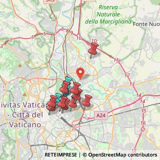 Mappa Via Martana, 00141 Roma RM, Italia (3.55786)