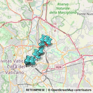 Mappa Via Martana, 00141 Roma RM, Italia (3.28294)