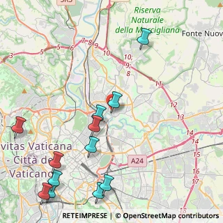 Mappa Via Monte Zeda, 00141 Roma RM, Italia (5.93667)