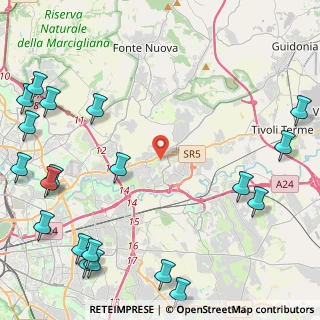 Mappa Via Farindola, 00131 Roma RM, Italia (7.085)