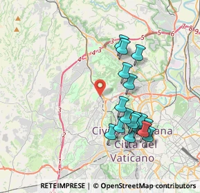 Mappa Stazione Monte Mario, 00168 Roma RM, Italia (3.86706)