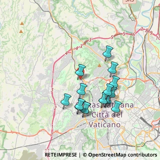 Mappa Via Sebastiano Vinci, 00168 Roma RM, Italia (3.71563)