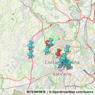 Mappa Via Sebastiano Vinci, 00168 Roma RM, Italia (3.61455)