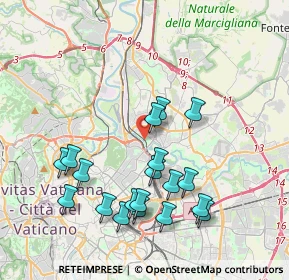 Mappa Riserva Naturale della Valle dell'Aniene, 00141 Roma RM, Italia (4.22368)