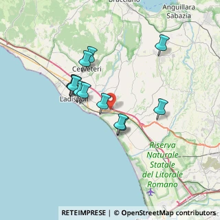 Mappa Via della Sorgente, 00054 Fiumicino RM, Italia (6.47)