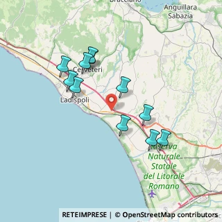 Mappa Via della Sorgente, 00054 Fiumicino RM, Italia (7.25182)