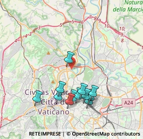 Mappa PIsta Ciclabile Ponte Milvio -Castel Giubileo, 00191 Roma RM, Italia (4.03083)