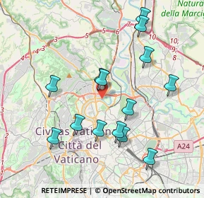 Mappa PIsta Ciclabile Ponte Milvio -Castel Giubileo, 00191 Roma RM, Italia (4.10071)