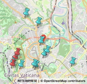 Mappa PIsta Ciclabile Ponte Milvio -Castel Giubileo, 00191 Roma RM, Italia (2.62615)