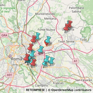 Mappa Via Colli sul Velino, 00131 Roma RM, Italia (7.98118)