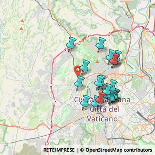Mappa Via Sebastiano Vinci, 00135 Roma RM, Italia (3.8255)