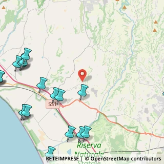 Mappa Via Ovodda, 00054 Fiumicino RM, Italia (7.0755)