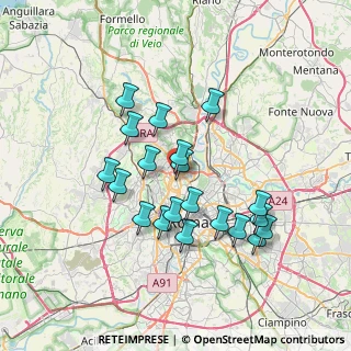 Mappa Piazzale di Ponte Milvio, 00191 Roma RM, Italia (6.908)